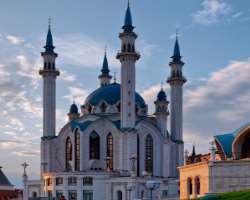 It is home to the Qolsarif Mosque, which is one of the biggest mosques in Europe. It was opened in 2005.